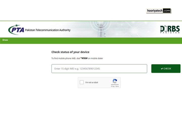 check online via DIRBS website