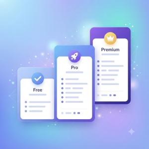 Claude.ai pricing tiers illustration showing Free, Pro, and Max subscription plans