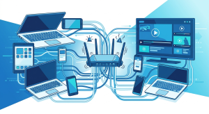 Router connected to multiple devices causing network congestion