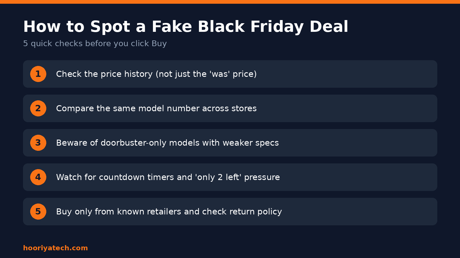 Five checks to spot fake Black Friday deals