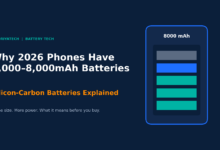 Silicon-carbon battery explained: why 2026 phones have 7,000–8,000mAh batteries