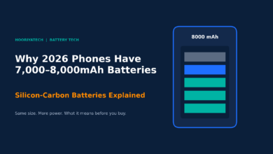 Silicon-carbon battery explained: why 2026 phones have 7,000–8,000mAh batteries